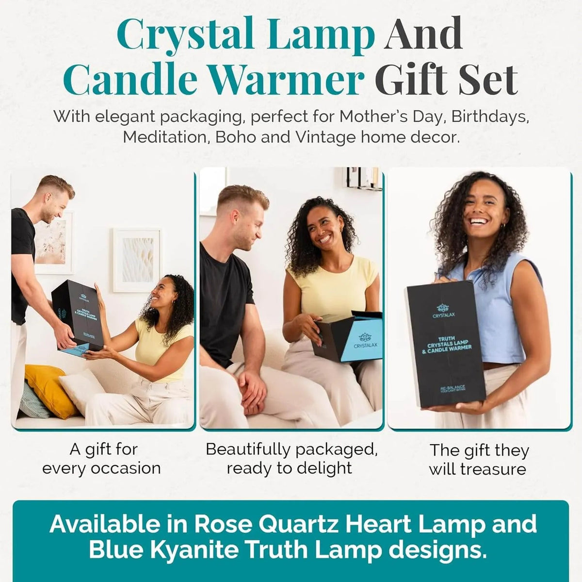 Blue Kyanite Crystals & Candle Warming Lamp Set - CRYSTALAX (Owned by LuxyNest FZE) - NO-775P-D3NV